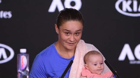 Ash Barty brings baby niece to press conference after Australian Open ...