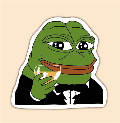 Pepe Frog Sticker Peepo Pepe the Frog Twitch Emote - Etsy Singapore