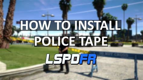 How to install Police Tape plugin into LSPDFR 2022 | GTA 5 MODS - YouTube