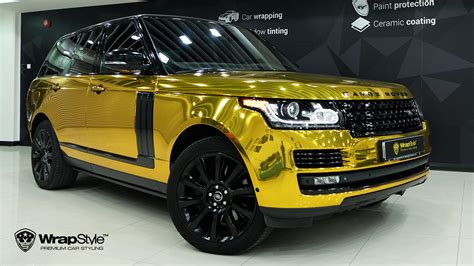 Range Rover Sport - Gold Chrome wrap | WrapStyle