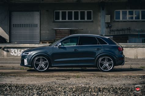 King of Convenience: Black Audi Q3 Quattro on Vossen Wheels — CARiD.com ...