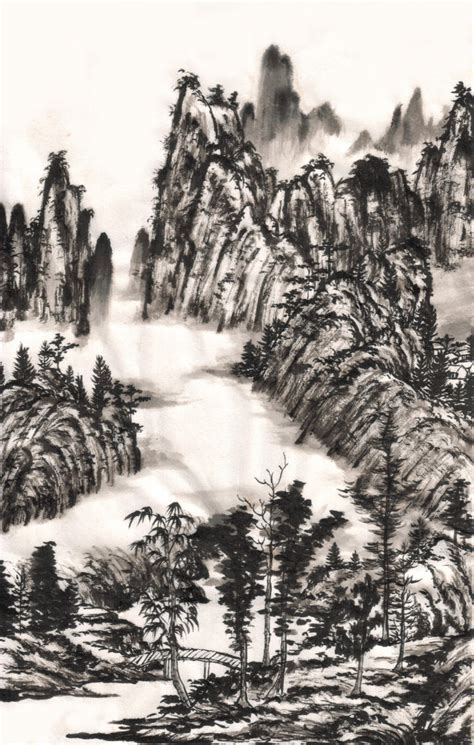 chinese ink landscape painting by zeamays37 on DeviantArt