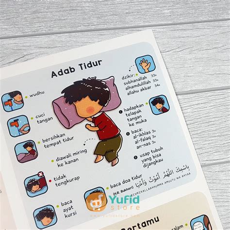 Poster Adab Anak Muslim – Yufid Store Toko Muslim