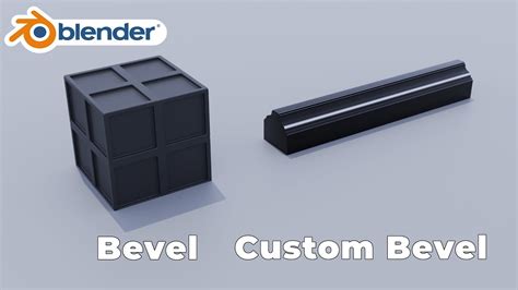 Blender Bevel and Custom Bevel Blender tutorial | RK blender - YouTube