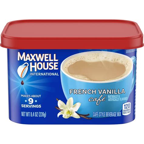 Maxwell House International French Vanilla Café Instant Coffee ...