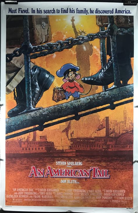 AN AMERICAN TAIL, Original Steven Spielberg Animated Movie Poster ...