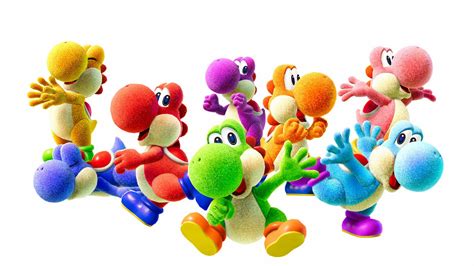 Tons of Yoshi's Crafted World art