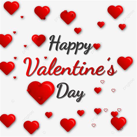 Happy Valentine Day Vector Hd PNG Images, Happy Valentine Day Hearts ...