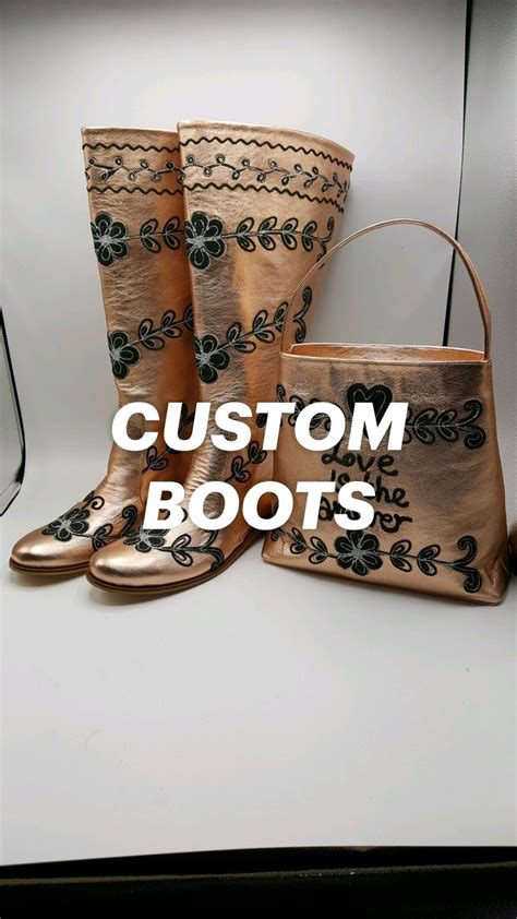 CUSTOM BOOTS | Leather boots women, Leather boots, Boots