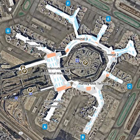 San Francisco Airport SFO Terminal 3 Map