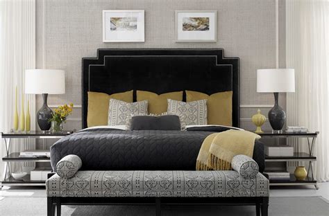 Black Velvet Art Deco Bedroom | Luxurious bedrooms, Elegant bedroom ...