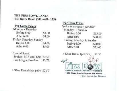 Bowling Prices