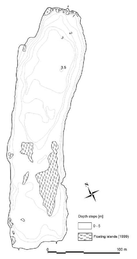 Bathymetric map of Laka Lake. | Download Scientific Diagram