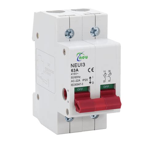 NEUI 3 DIN RAIL MAIN SWITCH (ISOLATOR) - NEU Products