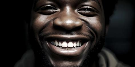 Premium Photo | Black man white teeth