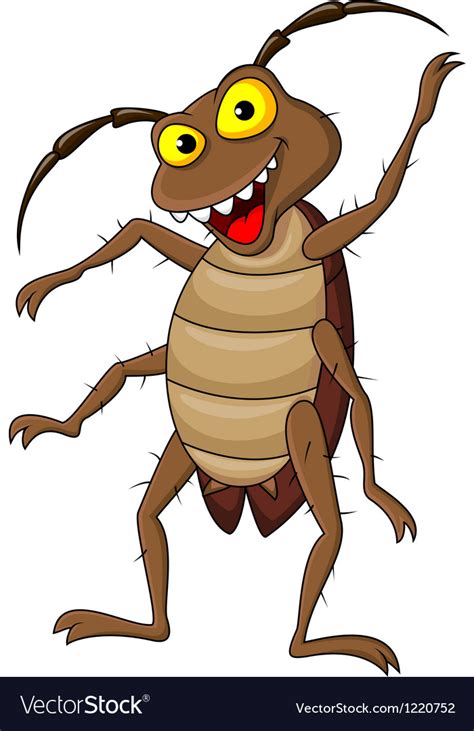 Cockroach cartoon Royalty Free Vector Image - VectorStock