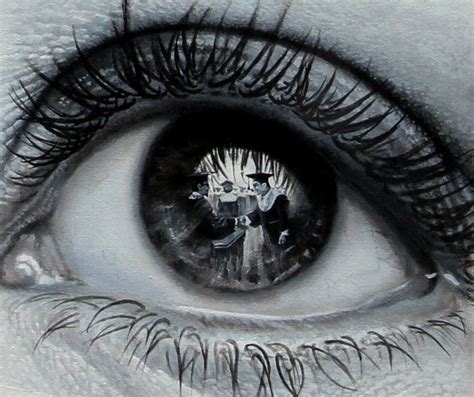 Photorealistic Paintings of Eyes Reflecting Their Surroundings | Eye ...