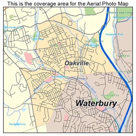 Aerial Photography Map of Oakville, CT Connecticut