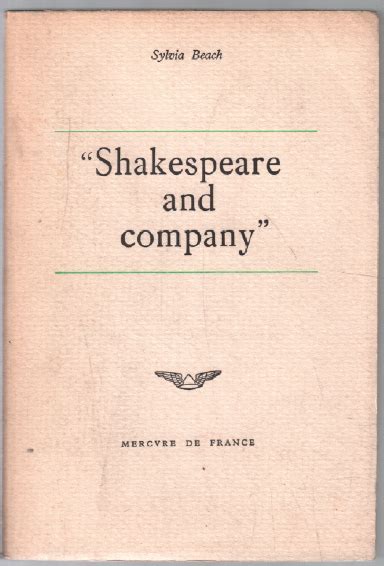 Shakespeare and company by Beach Sylvia: (1962) | librairie philippe arnaiz