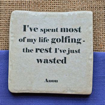 set of four ceramic famous golf quotes coasters by me and my sport ...