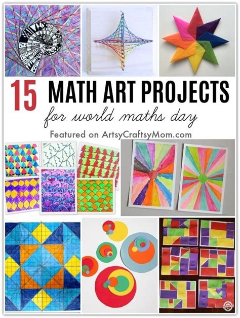 15 Mesmerizing Math Art Activities for Kids | Math art activities, Math ...