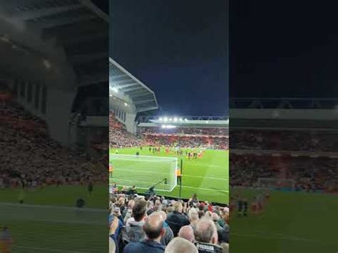 The kop end in Anfield - YouTube