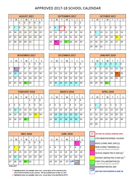 District Calendar - North Vancouver School District