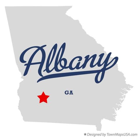 Map of Albany, GA, Georgia