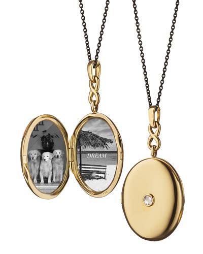 18k Gold Locket Necklace | Neiman Marcus