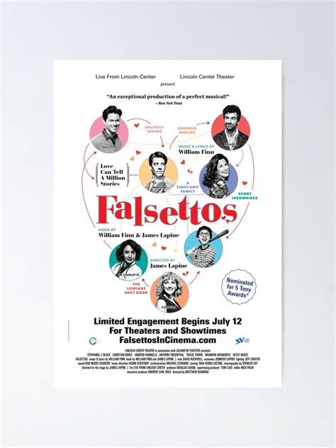 "Falsettos in Theatres poster" Poster for Sale by Fritzi1221 | Redbubble