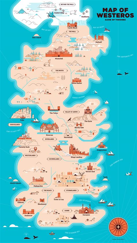 Game of Thrones Map Illustration :: Behance