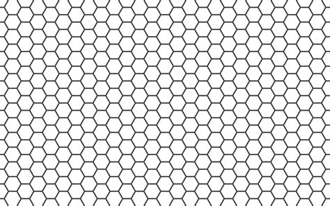 Honeycomb line art background. Simple beehive seamless pattern. Vector ...