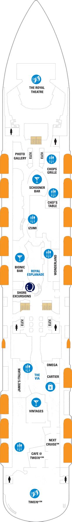 Ovation of the Seas Deck plan & cabin plan