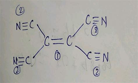 The number of it bonds in the structure given below are : (NC)C=C(CN)2