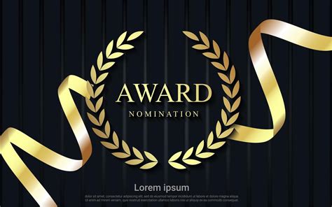 Award nomination design with ribbon | Photoshop design, Ppt template ...