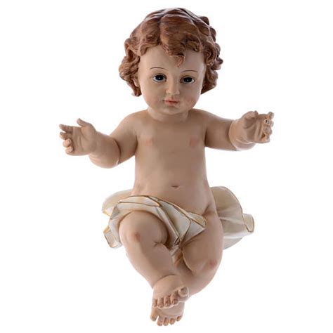 Resin baby Jesus statue, actual size 32 cm long | online sales on ...