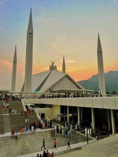 Faisal Mosque At Night