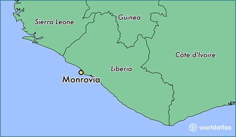 Where is Monrovia, Liberia? / Monrovia, Montserrado Map - WorldAtlas.com