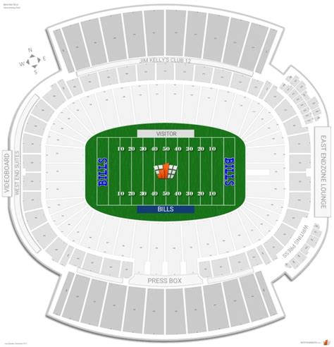 Buffalo Bills Stadium Seating Map