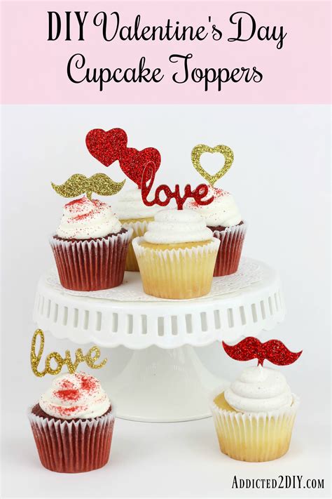 DIY Valentine's Day Cupcake Toppers - Addicted 2 DIY