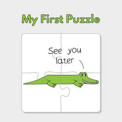 Alligator Flashcard Vector Images (over 110)