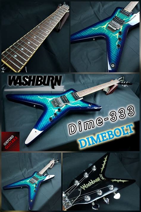 Washburn Dime 333 Dimebolt Trans Blue Dimebag Darrell Signature 1995 ...