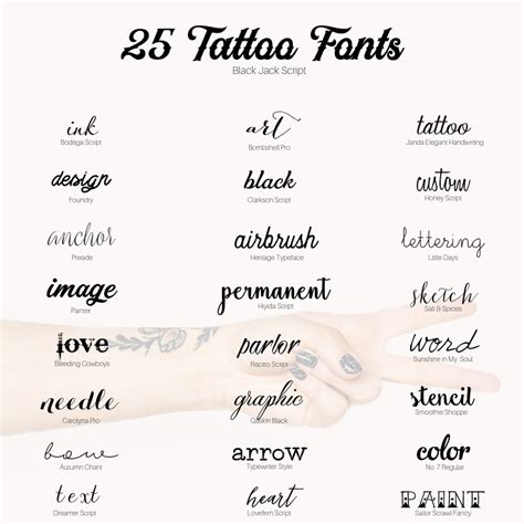 25 FREE tattoo fonts for your next ink session • A Subtle Revelry ...