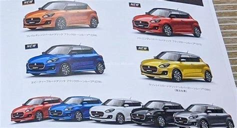 2020 Maruti Swift facelift spied undisguised - Colour options revealed