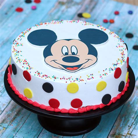 Mickey Mouse Face Sheet Cake