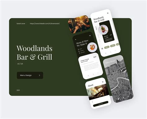 Woodlands Bar & Grill on Behance