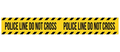 Police line do not cross. Barrier tape. Crime scene border. Safety type ...