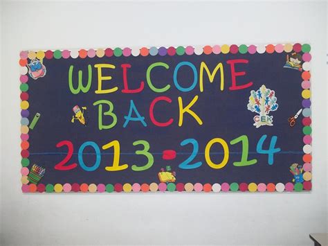 Welcome Back To School Bulletin Board Ideas Welcome Back School ...