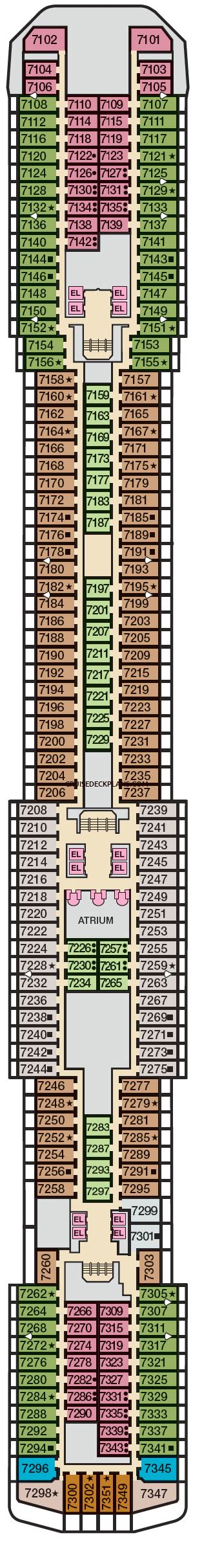 Carnival Legend Verandah Deck Plan Tour