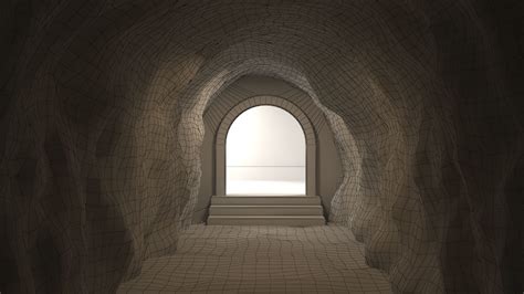 Cave tunnel 02 3D model | CGTrader